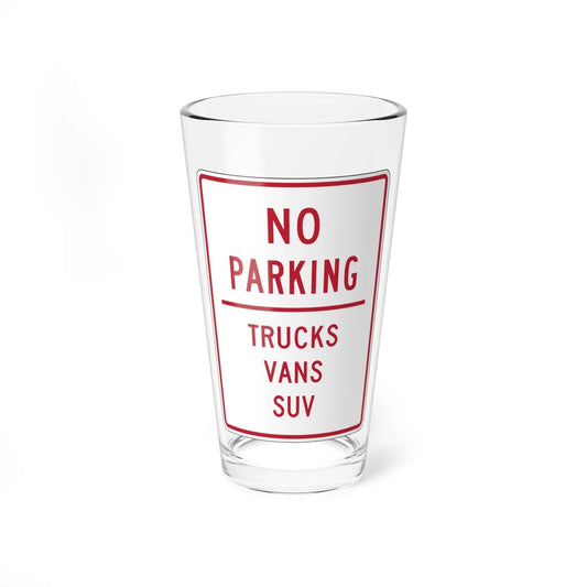 MUTCD-NJ RNJ8-4 (New Jersey) (Road Sign) Pint Glass 16oz 16oz - Go Mug Yourself