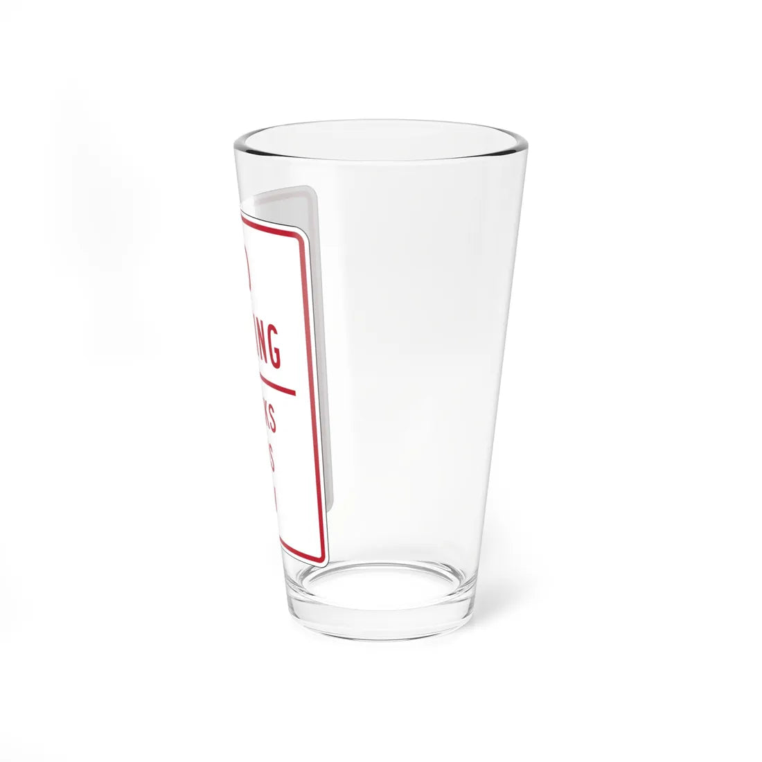 MUTCD-NJ RNJ8-4 (New Jersey) (Road Sign) Pint Glass 16oz - Go Mug Yourself