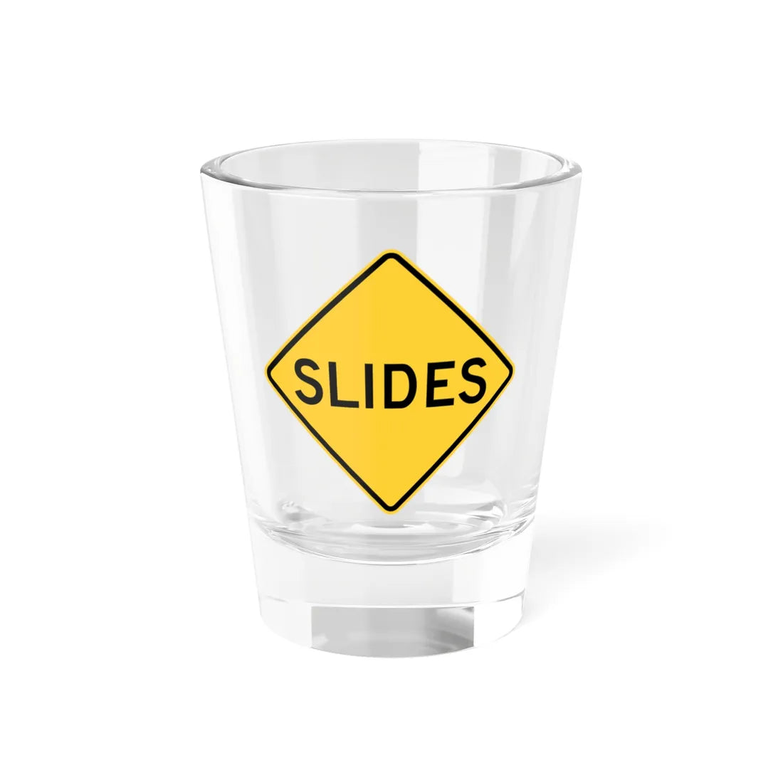 MUTCD-NY NYW4-15 (New York) (Road Sign) Shot Glass 1.5oz 1.5oz - Go Mug Yourself