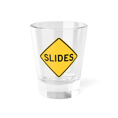 MUTCD-NY NYW4-15 (New York) (Road Sign) Shot Glass 1.5oz 1.5oz - Go Mug Yourself
