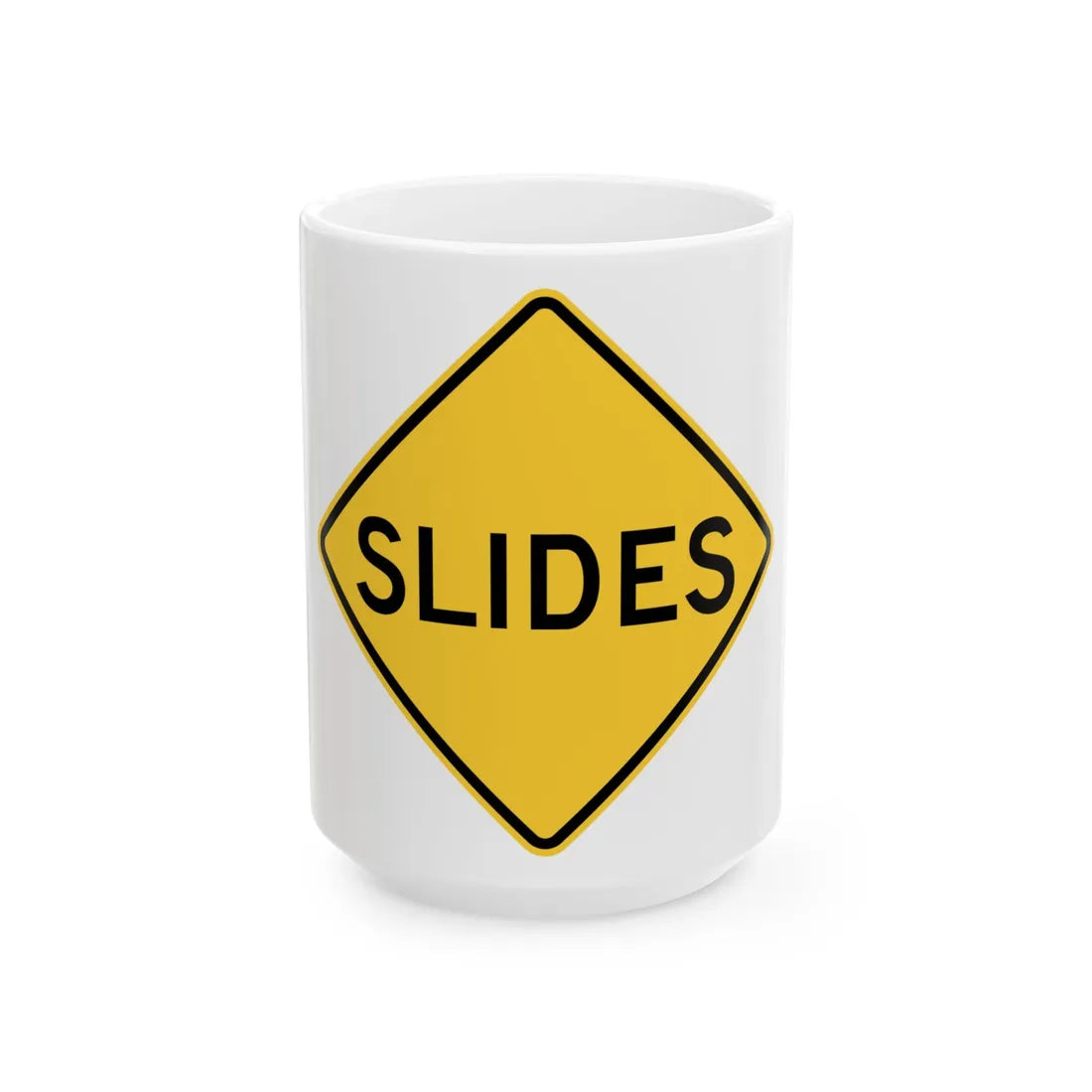 MUTCD-NY NYW4-15 (New York) (Road Sign) White Coffee Mug 15oz - Go Mug Yourself