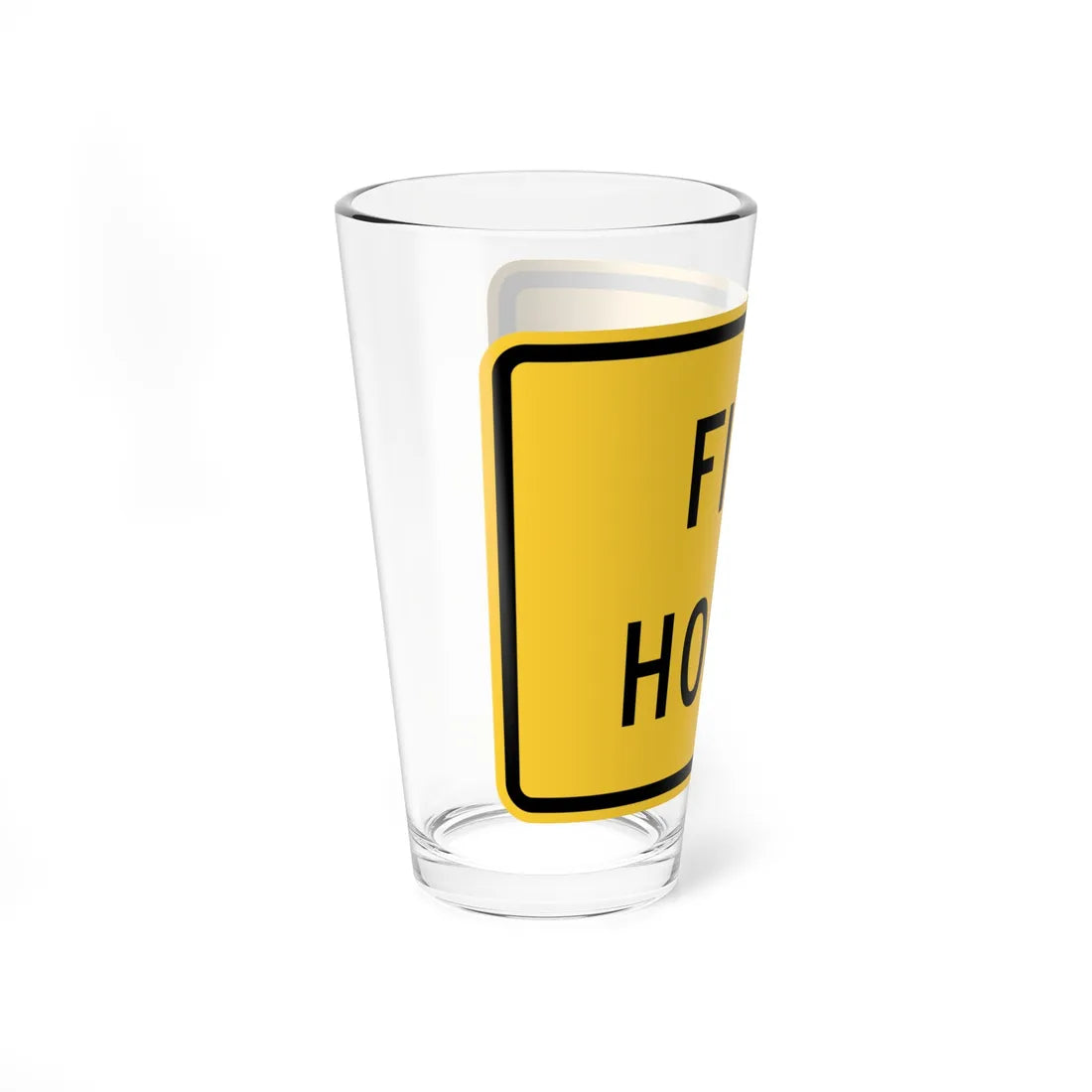 MUTCD-NY NYW5-17P (New York) (Road Sign) Pint Glass 16oz - Go Mug Yourself
