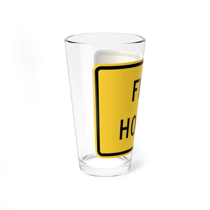 MUTCD-NY NYW5-17P (New York) (Road Sign) Pint Glass 16oz - Go Mug Yourself