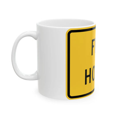 MUTCD-NY NYW5-17P (New York) (Road Sign) White Coffee Mug - Go Mug Yourself