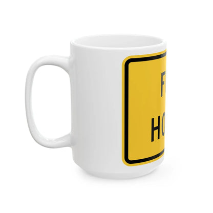 MUTCD-NY NYW5-17P (New York) (Road Sign) White Coffee Mug - Go Mug Yourself
