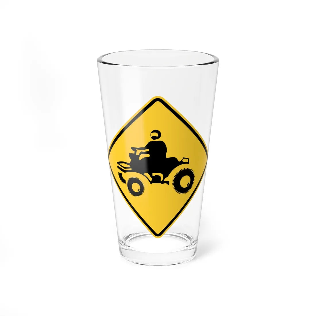 MUTCD-NY NYW5-19 (New York) (Road Sign) Pint Glass 16oz 16oz - Go Mug Yourself