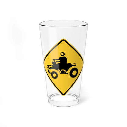 MUTCD-NY NYW5-19 (New York) (Road Sign) Pint Glass 16oz 16oz - Go Mug Yourself