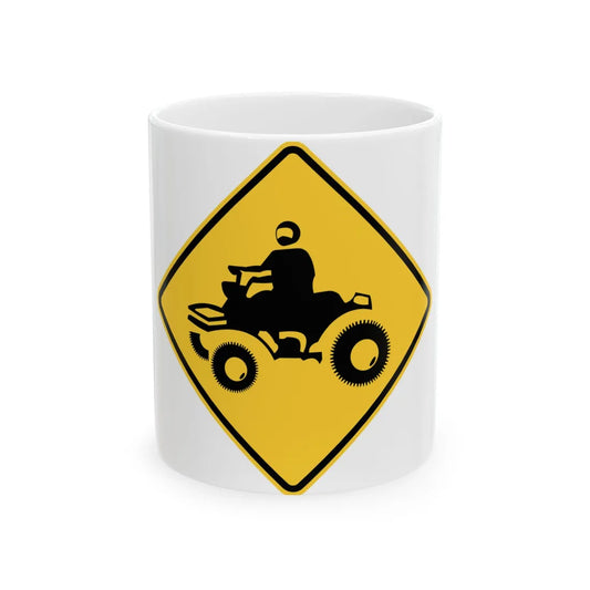 MUTCD-NY NYW5-19 (New York) (Road Sign) White Coffee Mug 11oz - Go Mug Yourself
