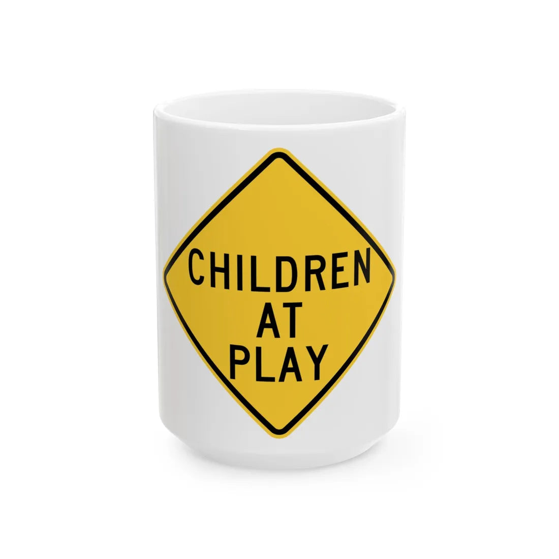 MUTCD-NY NYW7-4 (New York) (Road Sign) White Coffee Mug 15oz - Go Mug Yourself