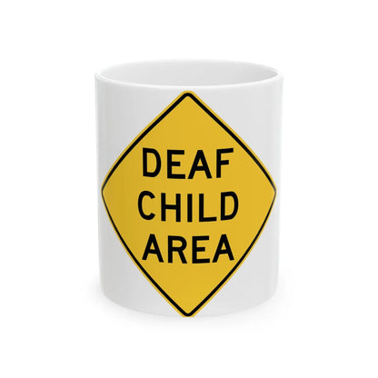 MUTCD-NY NYW7-6 (New York) (Road Sign) White Coffee Mug 11oz - Go Mug Yourself