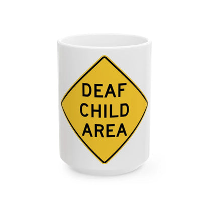MUTCD-NY NYW7-6 (New York) (Road Sign) White Coffee Mug 15oz - Go Mug Yourself