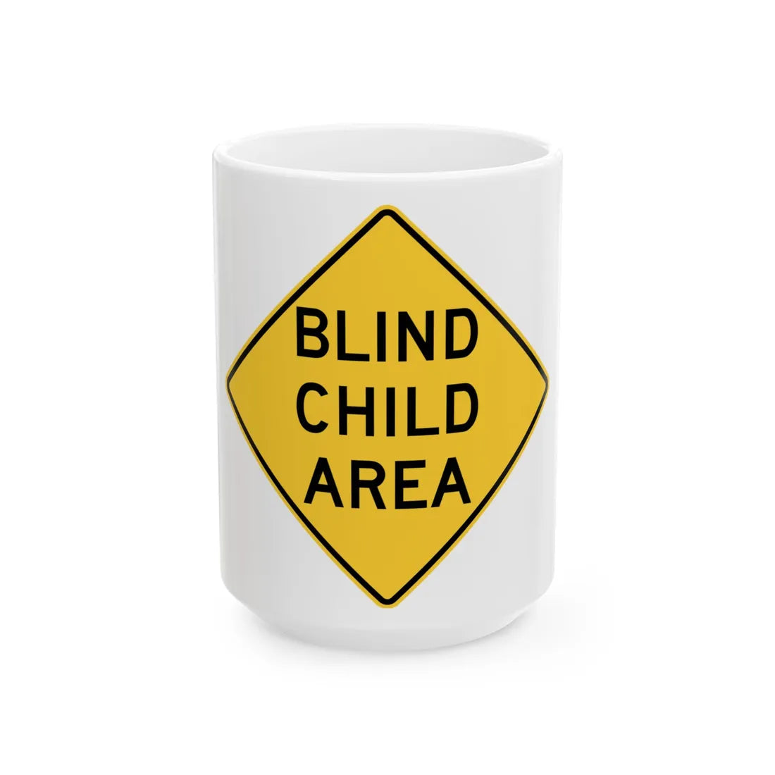 MUTCD-NY NYW7-7 (New York) (Road Sign) White Coffee Mug 15oz - Go Mug Yourself
