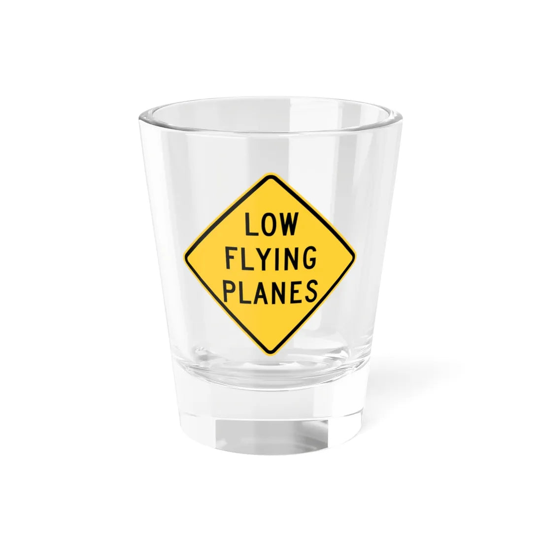 MUTCD-NY NYW7-8 (New York) (Road Sign) Shot Glass 1.5oz 1.5oz - Go Mug Yourself