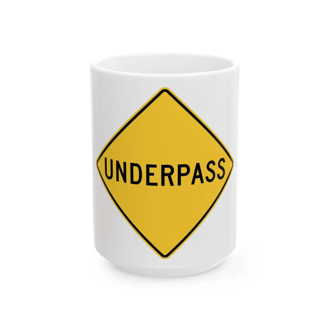 MUTCD-NY NYW7-9 (New York) (Road Sign) White Coffee Mug 15oz - Go Mug Yourself