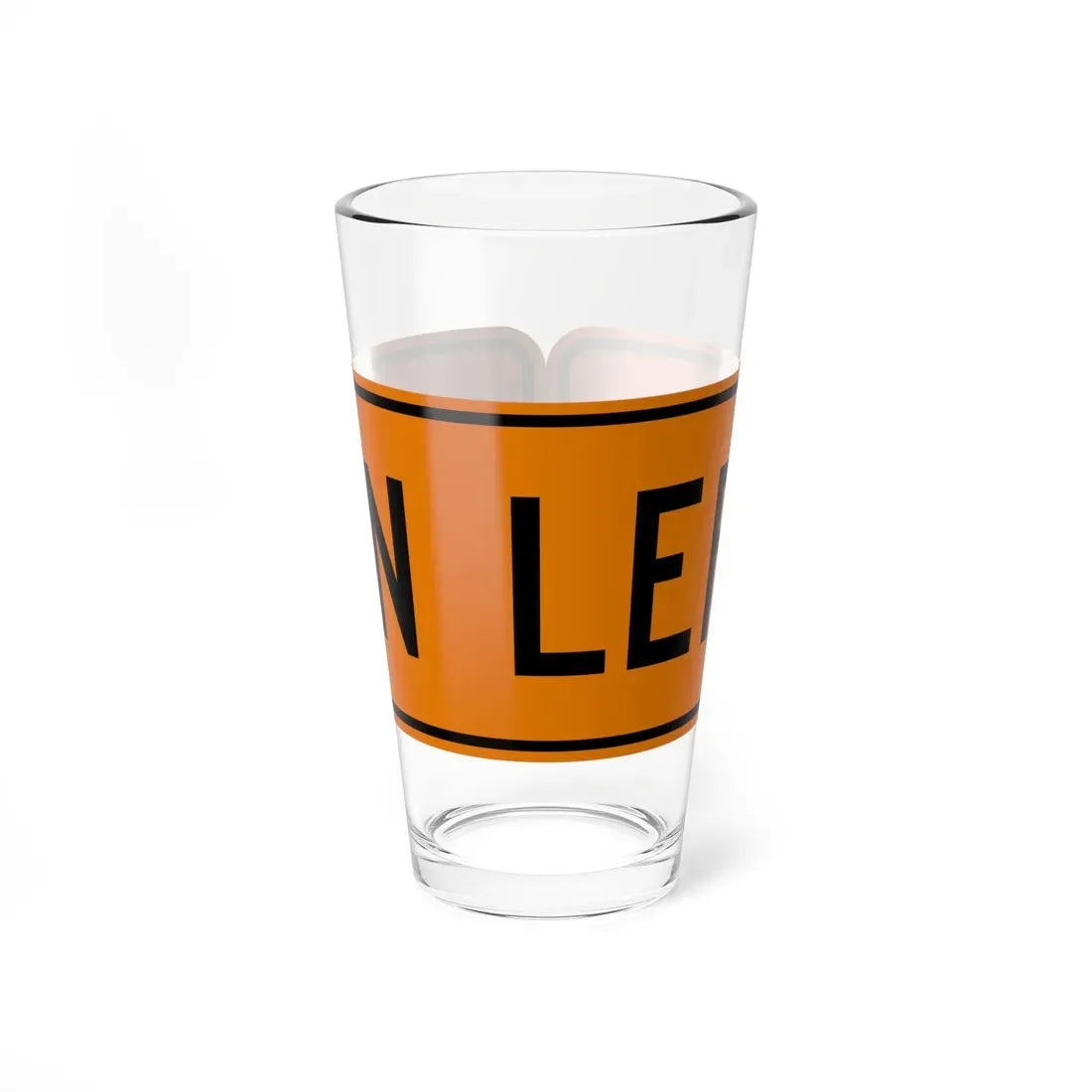 MUTCD-OH CW8-H6aPL (Ohio) (Road Sign) Pint Glass 16oz 16oz - Go Mug Yourself
