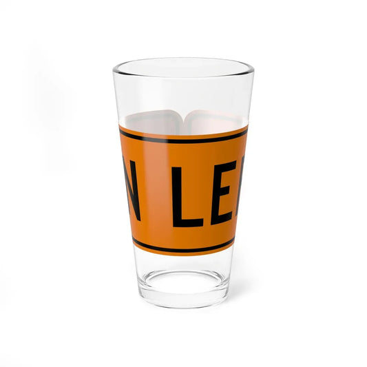 MUTCD-OH CW8-H6aPL (Ohio) (Road Sign) Pint Glass 16oz 16oz - Go Mug Yourself