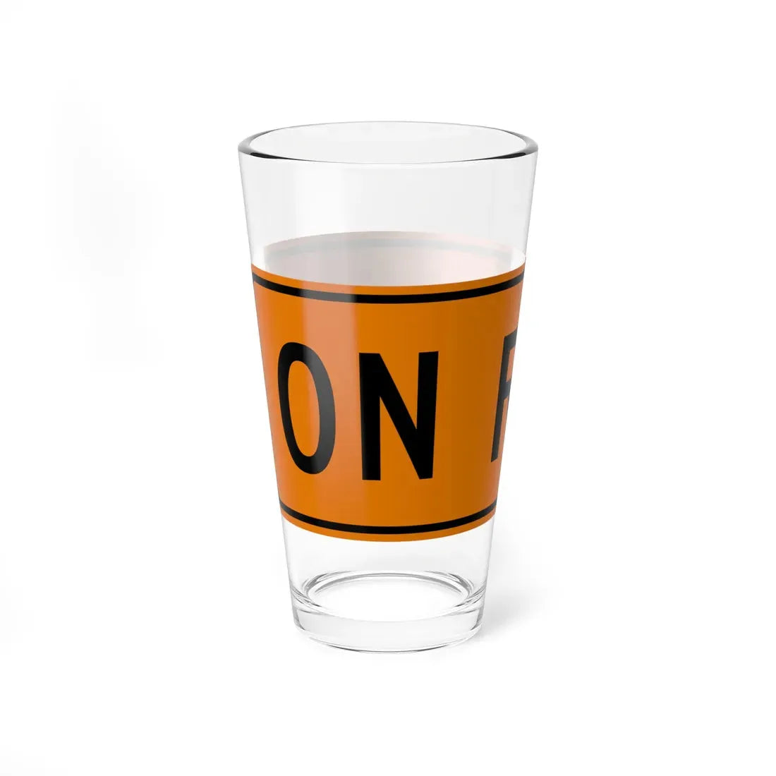 MUTCD-OH CW8-H6aPR (Ohio) (Road Sign) Pint Glass 16oz - Go Mug Yourself