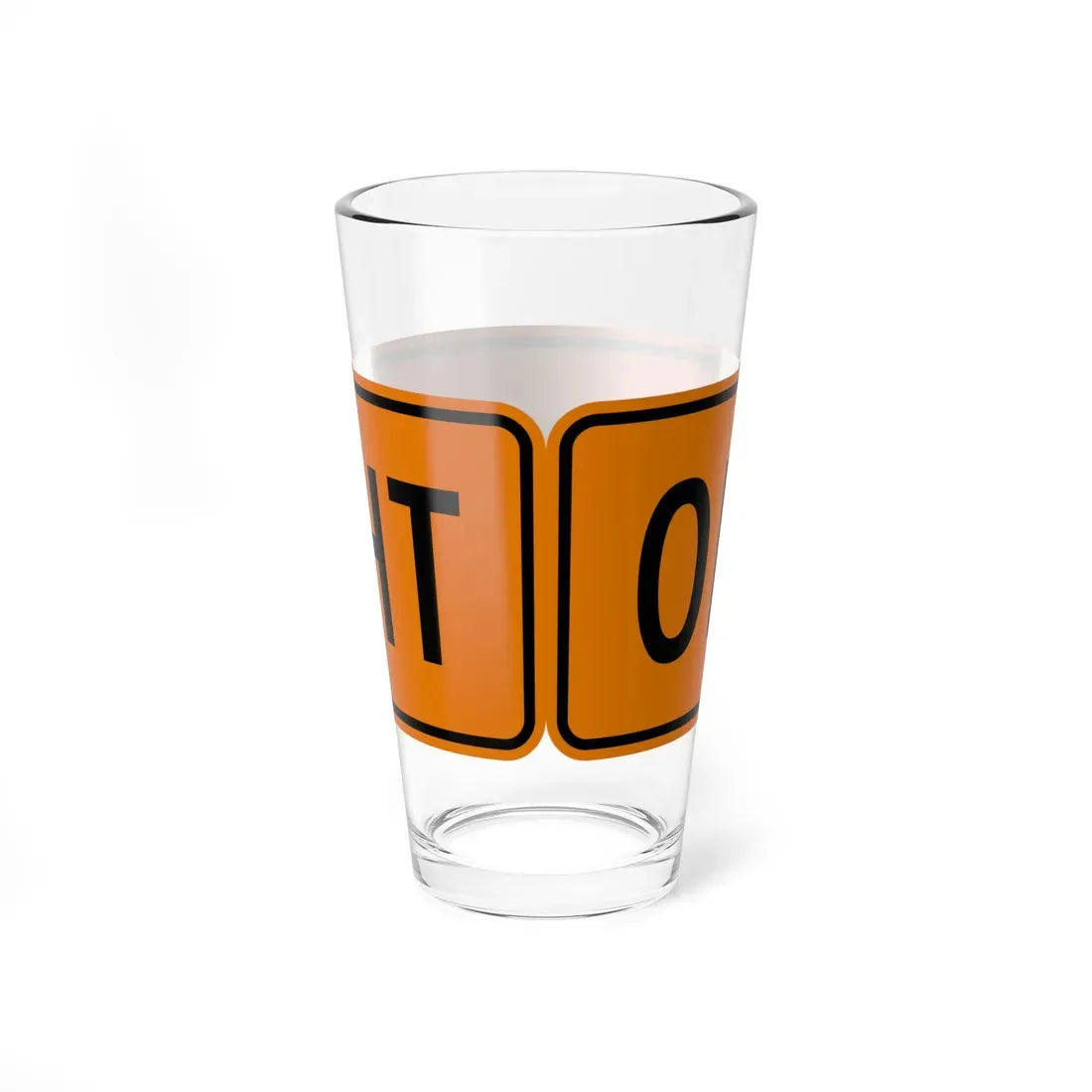 MUTCD-OH CW8-H6aPR (Ohio) (Road Sign) Pint Glass 16oz - Go Mug Yourself