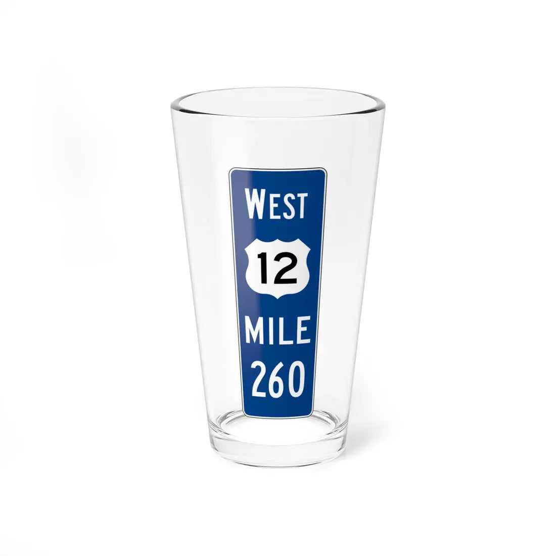 MUTCD-OH D10-4 (Ohio) (Road Sign) Pint Glass 16oz 16oz - Go Mug Yourself