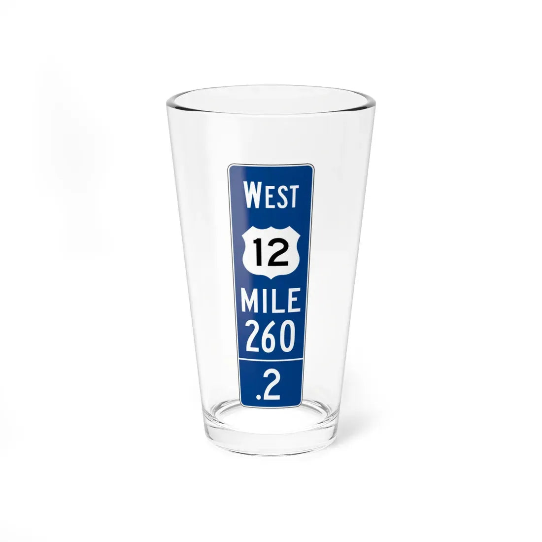 MUTCD-OH D10-5 (Ohio) (Road Sign) Pint Glass 16oz 16oz - Go Mug Yourself