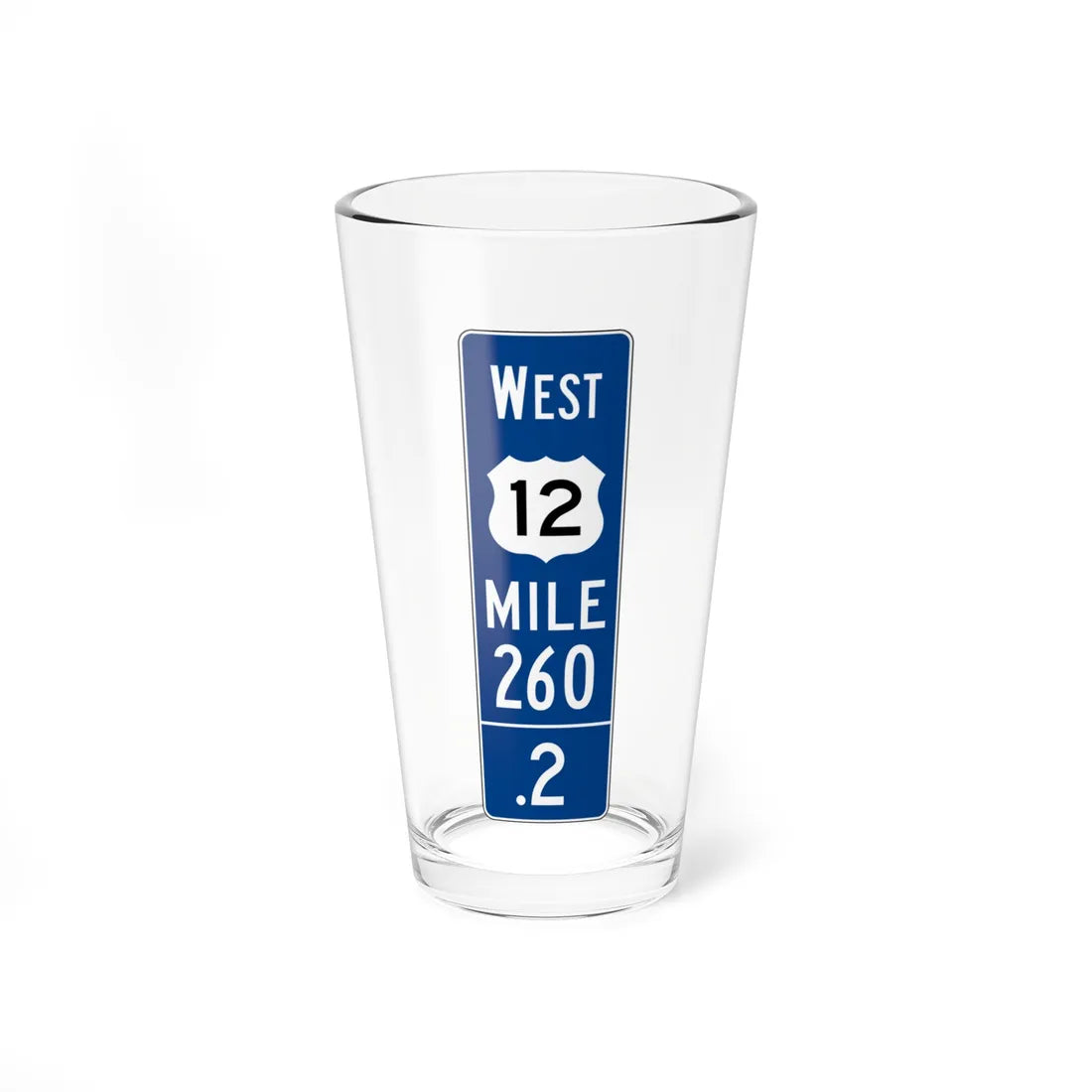 MUTCD-OH D10-5 (Ohio) (Road Sign) Pint Glss 16oz 16oz - Go Mug Yourself