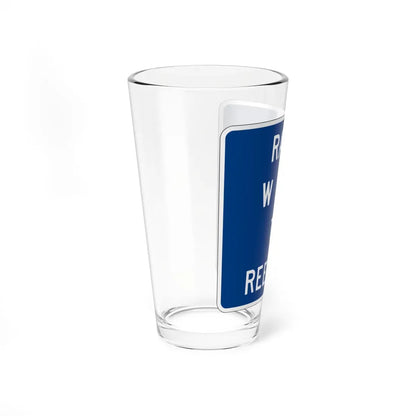 MUTCD-OH D10-H5a (Ohio) (Road Sign) Pint Glass 16oz - Go Mug Yourself