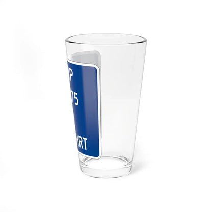 MUTCD-OH D10-H5a (Ohio) (Road Sign) Pint Glass 16oz - Go Mug Yourself