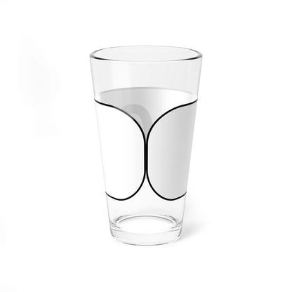 MUTCD-OH D10-H8a open text (Ohio) (Road Sign) Pint Glass 16oz - Go Mug Yourself