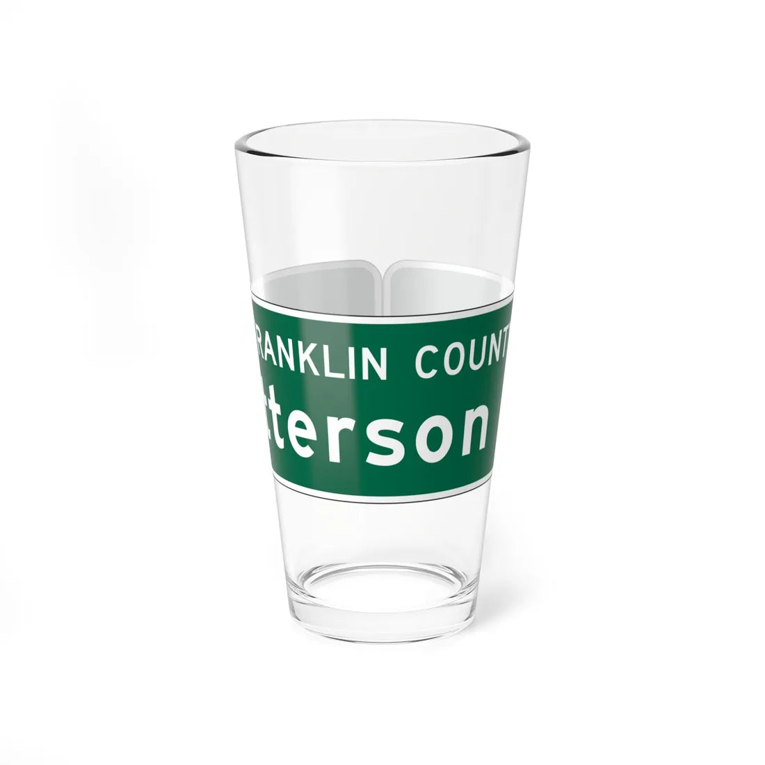 MUTCD-OH D3-H6b open text (Ohio) (Road Sign) Pint Glass 16oz 16oz - Go Mug Yourself