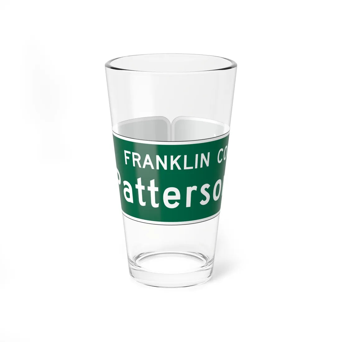 MUTCD-OH D3-H6c open text (Ohio) (Road Sign) Pint Glass 16oz 16oz - Go Mug Yourself
