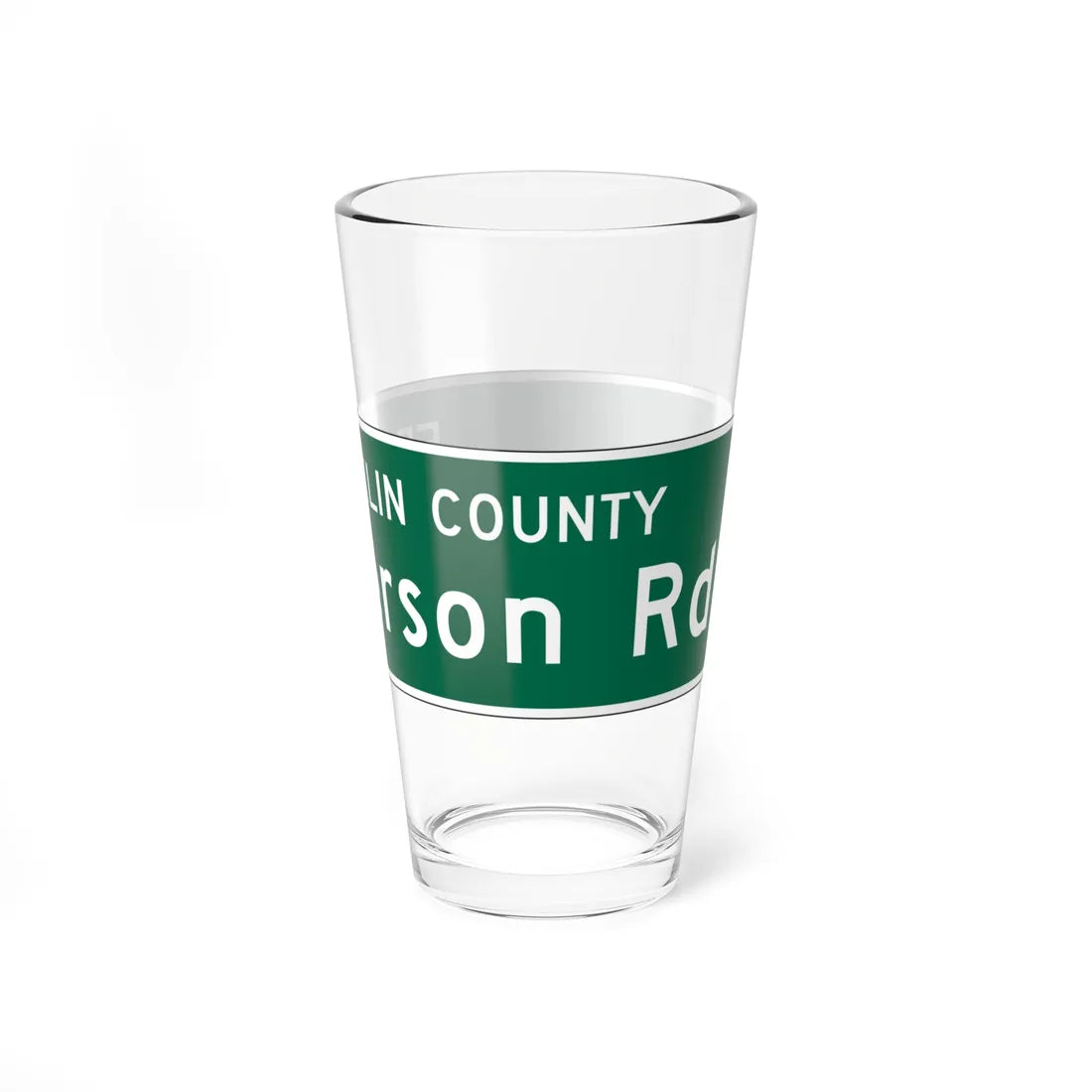 MUTCD-OH D3-H6c open text (Ohio) (Road Sign) Pint Glass 16oz - Go Mug Yourself