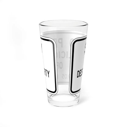MUTCD-OH D5-H23 (Ohio) (Road Sign) Pint Glass 16oz - Go Mug Yourself