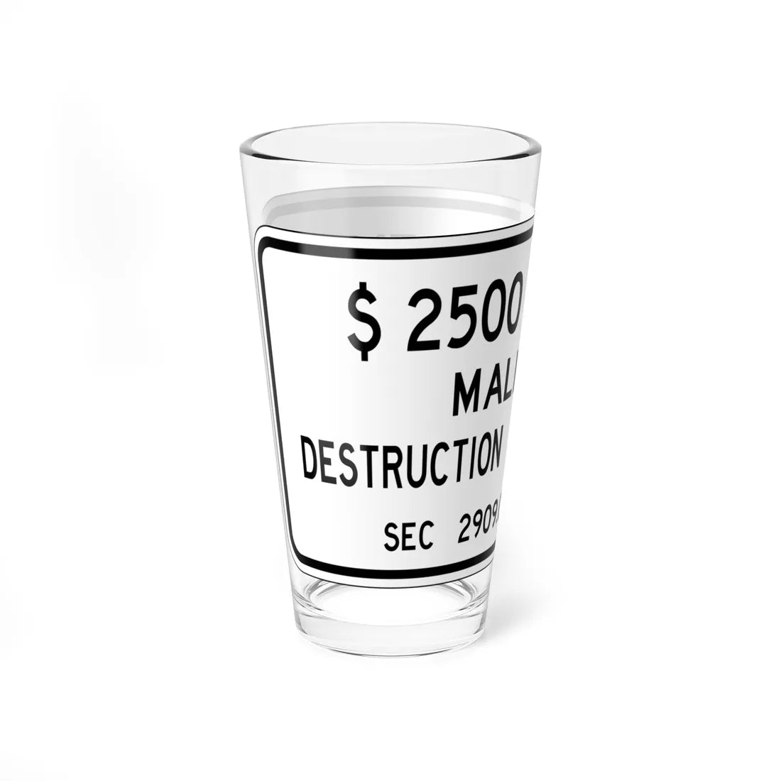 MUTCD-OH D5-H23 (Ohio) (Road Sign) Pint Glss 16oz - Go Mug Yourself