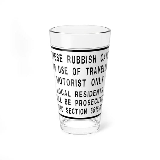 MUTCD-OH D5-H24 (Ohio) (Road Sign) Pint Glass 16oz 16oz - Go Mug Yourself