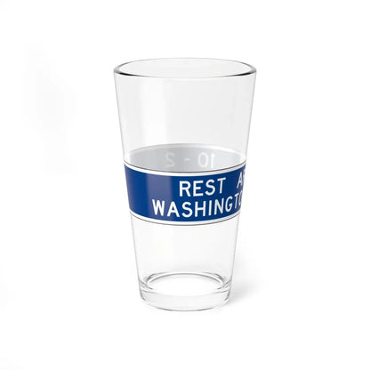 MUTCD-OH D5-H29 (Ohio) (Road Sign) Pint Glass 16oz - Go Mug Yourself