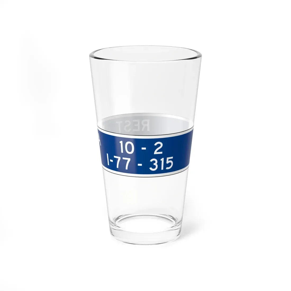 MUTCD-OH D5-H29 (Ohio) (Road Sign) Pint Glass 16oz - Go Mug Yourself
