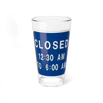 MUTCD-OH D5-H31 (Ohio) (Road Sign) Pint Glass 16oz 16oz - Go Mug Yourself