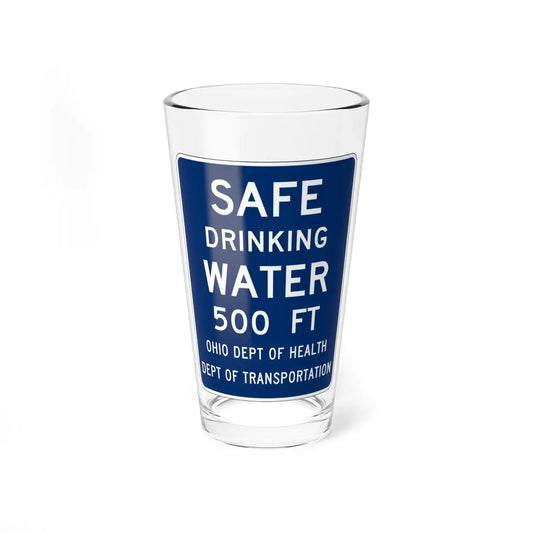 MUTCD-OH D5-H36 (Ohio) (Road Sign) Pint Glass 16oz 16oz - Go Mug Yourself