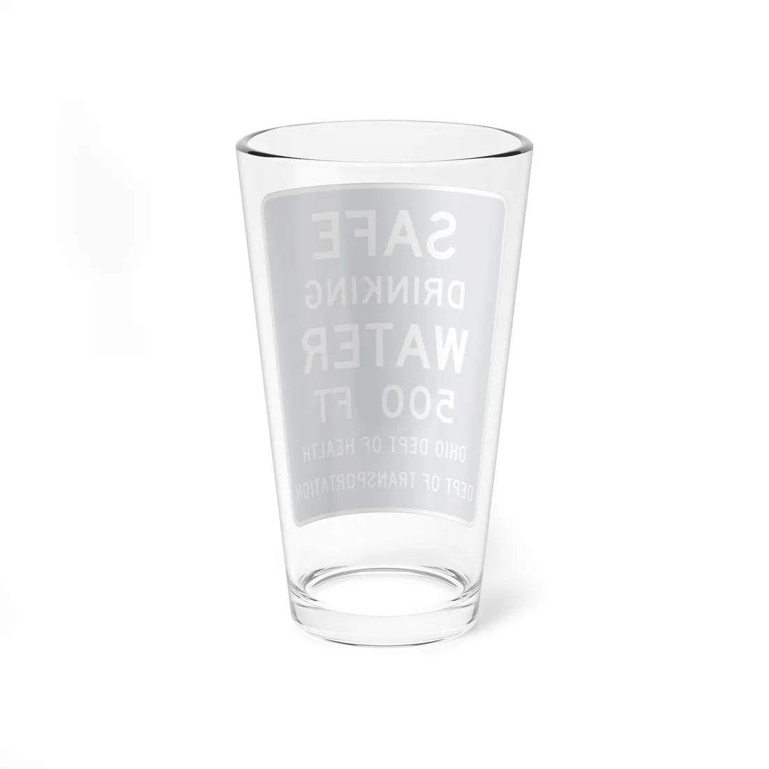 MUTCD-OH D5-H36 open text (Ohio) (Road Sign) Pint Glass 16oz - Go Mug Yourself