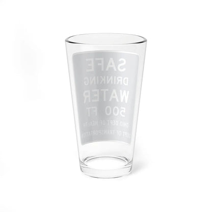 MUTCD-OH D5-H36 open text (Ohio) (Road Sign) Pint Glass 16oz - Go Mug Yourself