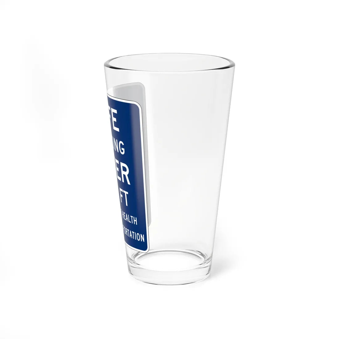MUTCD-OH D5-H36 open text (Ohio) (Road Sign) Pint Glass 16oz - Go Mug Yourself