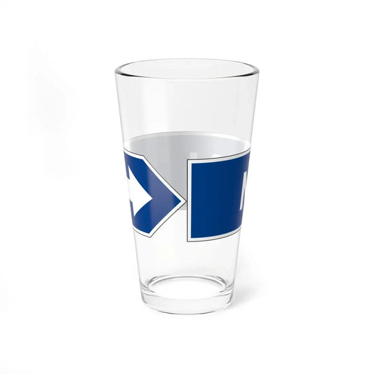 MUTCD-OH D5-H44R (Ohio) (Road Sign) Pint Glass 16oz - Go Mug Yourself