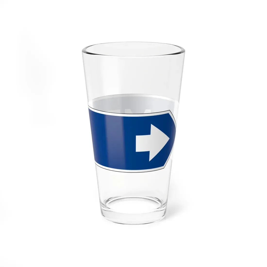 MUTCD-OH D5-H44R (Ohio) (Road Sign) Pint Glass 16oz - Go Mug Yourself
