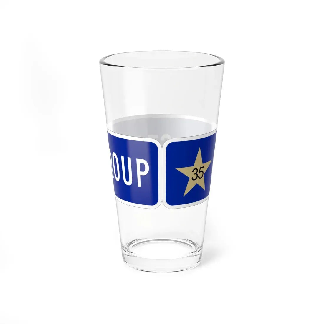 MUTCD-OH I-H14aP (Ohio) (Road Sign) Pint Glass 16oz - Go Mug Yourself