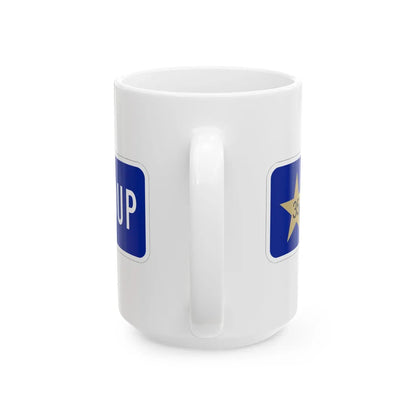MUTCD-OH I-H14aP (Ohio) (Road Sign) White Coffee Mug - Go Mug Yourself