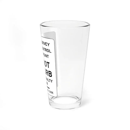 MUTCD-OH I-H16 (Ohio) (Road Sign) Pint Glass 16oz - Go Mug Yourself