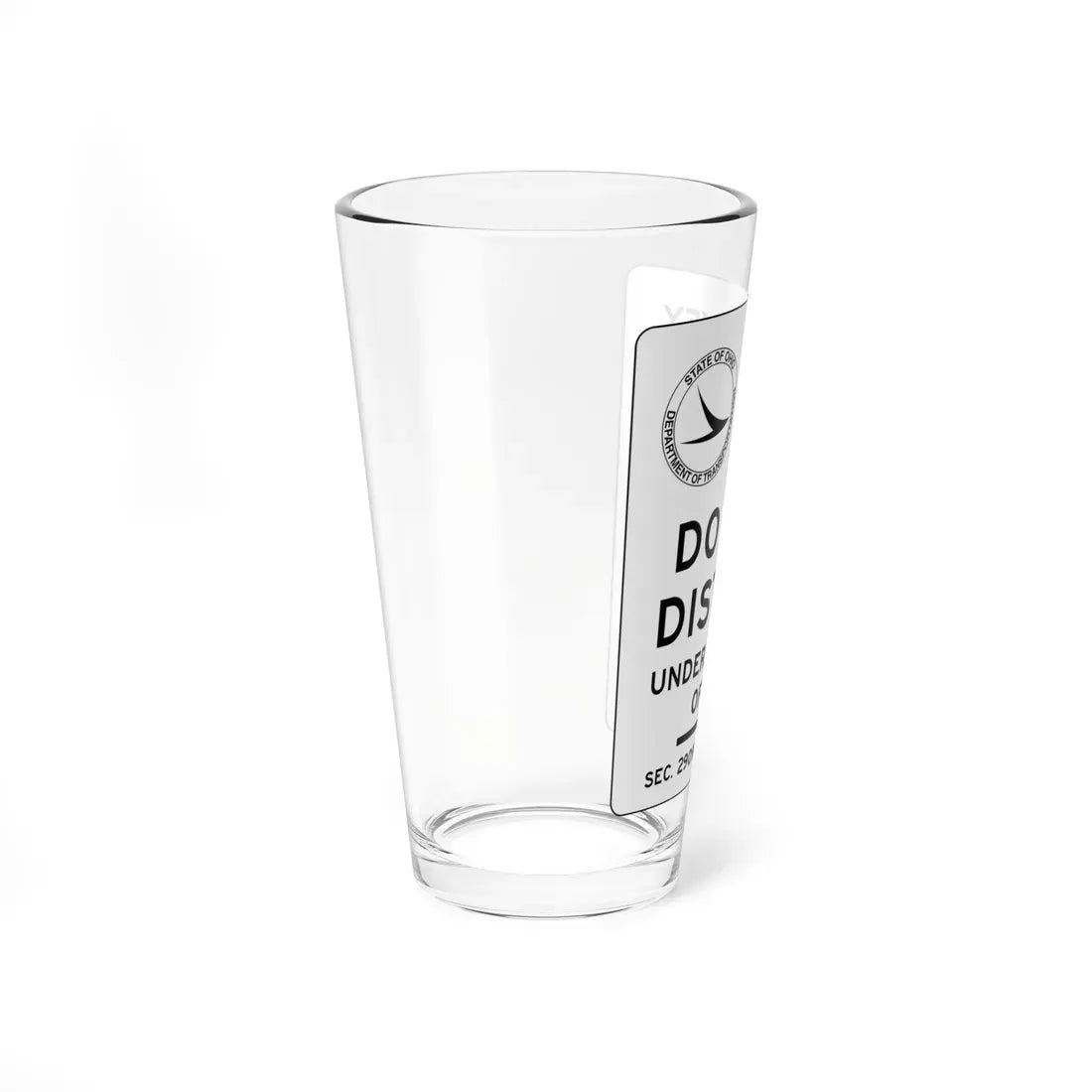 MUTCD-OH I-H16 (Ohio) (Road Sign) Pint Glass 16oz - Go Mug Yourself
