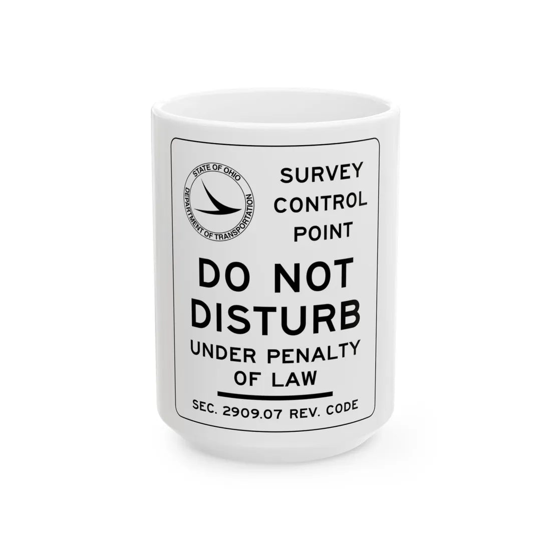 MUTCD-OH I-H16 (Ohio) (Road Sign) White Coffee Mug 15oz - Go Mug Yourself