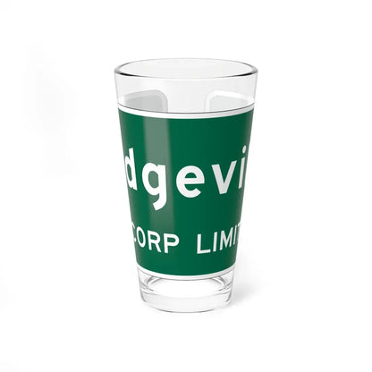 MUTCD-OH I-H2a (Ohio) (Road Sign) Pint Glass 16oz 16oz - Go Mug Yourself