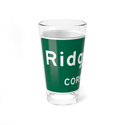 MUTCD-OH I-H2a (Ohio) (Road Sign) Pint Glass 16oz - Go Mug Yourself